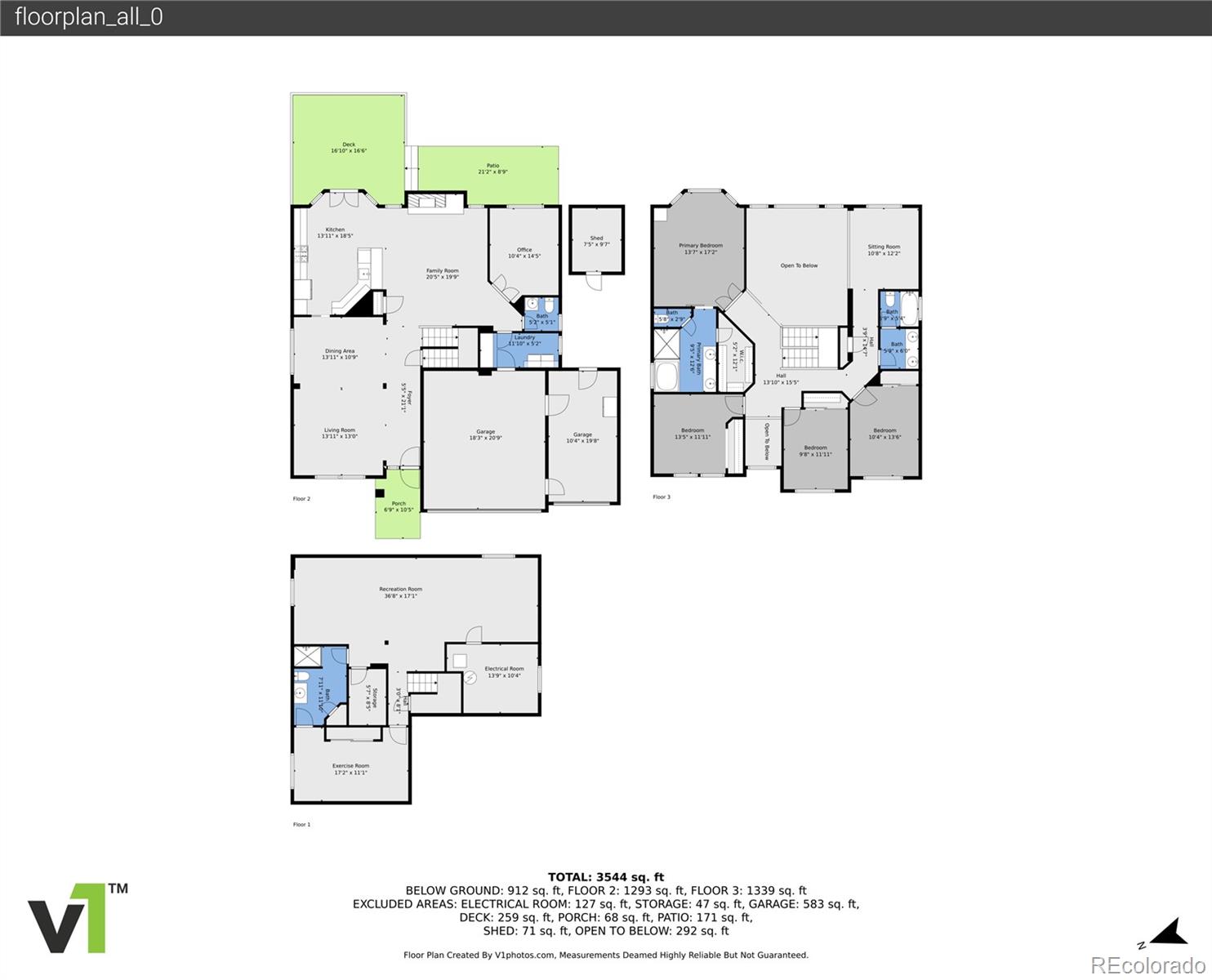 Restricted Address, Castle Rock, CO 80104, 5 Bedrooms Bedrooms, ,4 BathroomsBathrooms,Residential,For Sale,Cherry,REC3102734
