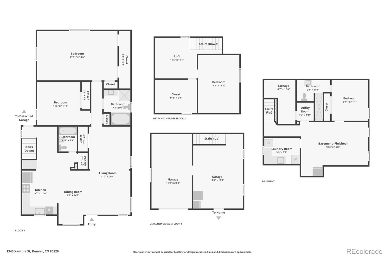 1340 Xanthia Street, Denver, CO 80220, 3 Bedrooms Bedrooms, ,3 BathroomsBathrooms,Residential,For Sale,Xanthia,REC4521250