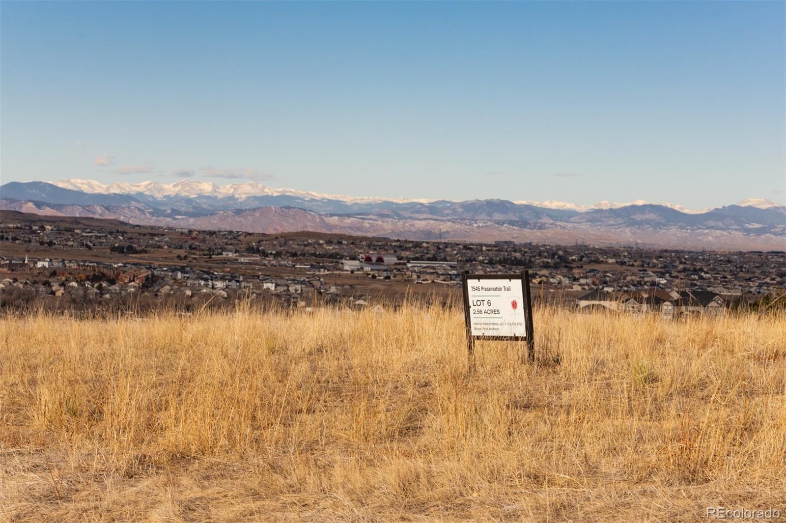 7545 Preservation Trail, Parker, CO 80134, ,Land,For Sale,Preservation,REC7066163