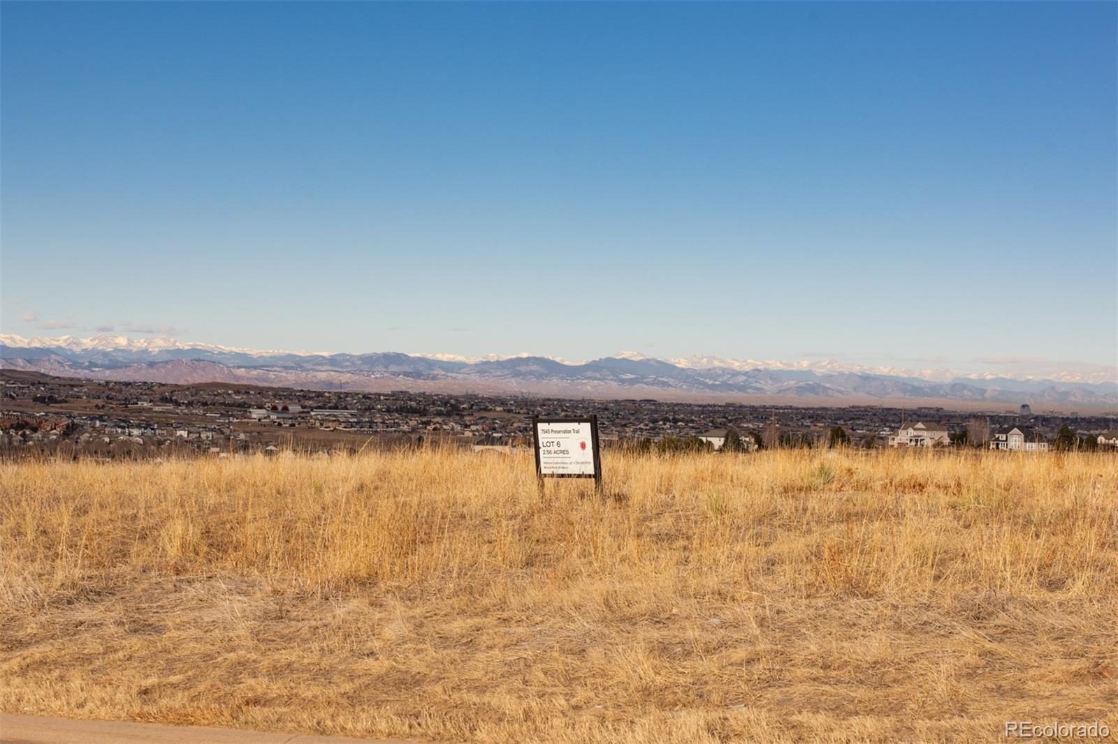 7545 Preservation Trail, Parker, CO 80134, ,Land,For Sale,Preservation,REC7066163