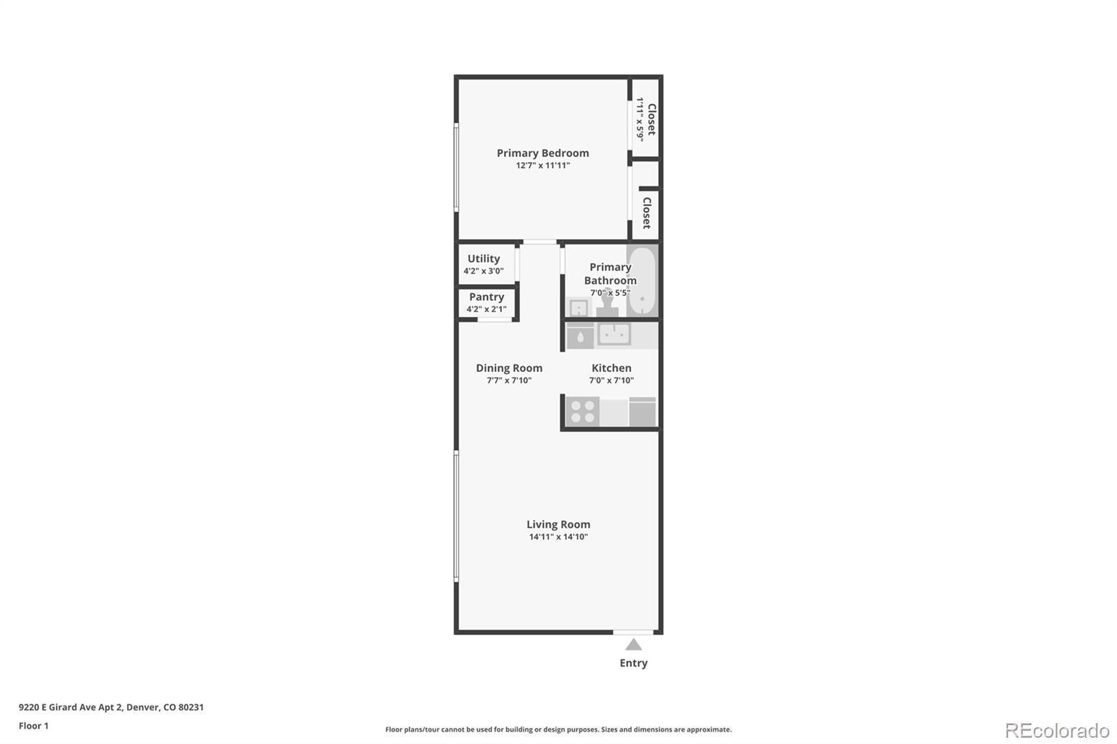 9220 Girard Avenue #2, Denver, CO 80231, 1 Bedroom Bedrooms, ,1 BathroomBathrooms,Residential,For Sale,Girard,REC3056888