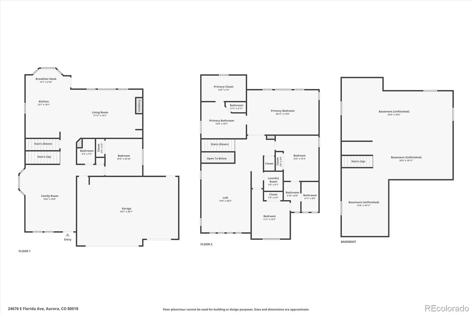 24676 Florida Avenue, Aurora, CO 80018, 4 Bedrooms Bedrooms, ,3 BathroomsBathrooms,Residential,For Sale,Florida,REC5393396