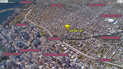 Site is 15-30 min. walk to Downtown Miami, Brickell, Calle Ocho, The Wharf, Coral Way, Bayside Park, the Marlins Stadium, the Miami Heats Arena, and Brickell Key Bridge.