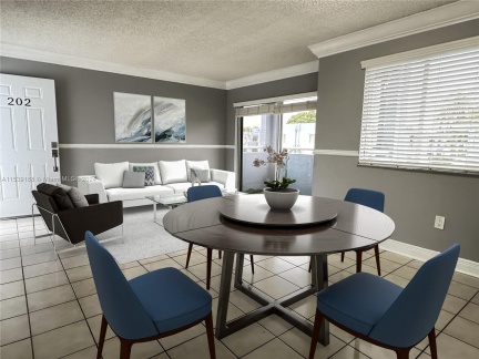 Living / Dining Area / Virtually furnished